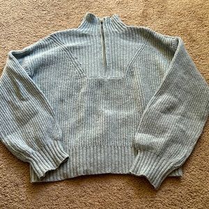 Grey Half Zip Sweater